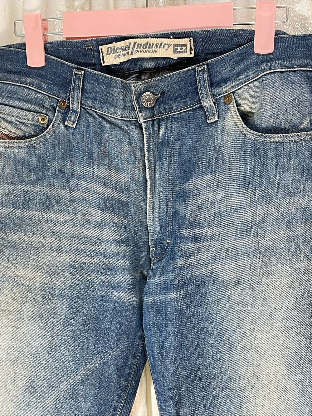 Diesel Faded Blue Straight Jeans - Picture 2 of 10